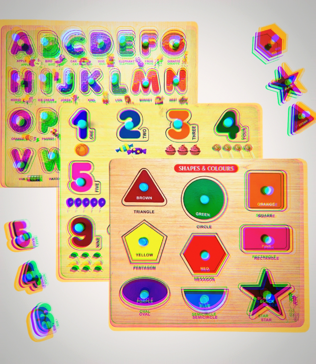 Chocozone Wooden Learning Educational Game Board for Kids: Alphabets, Numbers & Shapes Puzzle Toy Review