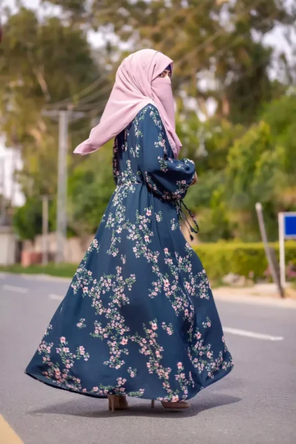 Handmade Floral Burkha for Women – Elegant, Modest & Comfortable Design